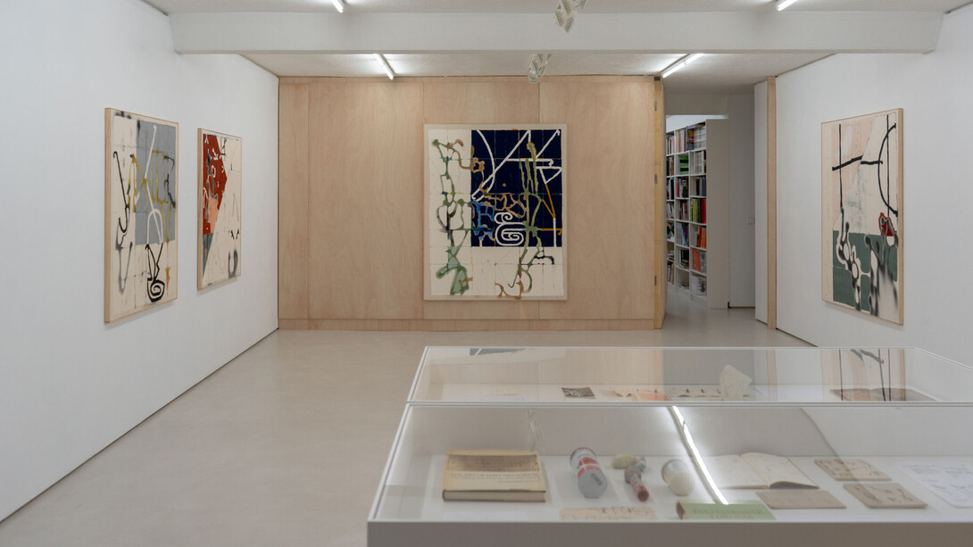 Alsino Skowronnek, Let the heavy things float, exhibition view. Courtesy of Moisés Pérez de Albéniz Gallery