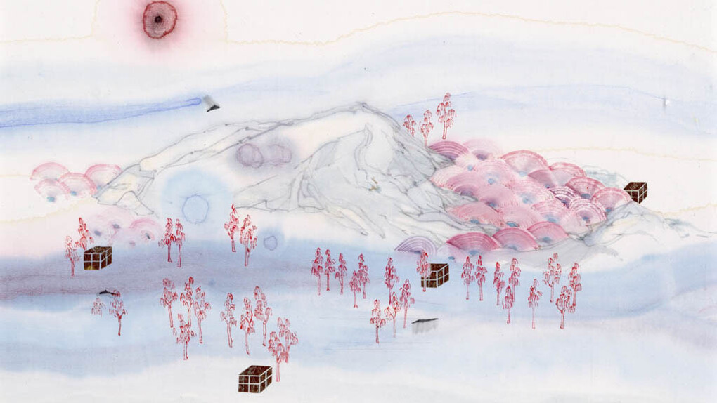 Dan Jian, Landscape 1 (detail), 2026. Courtesy of Cris Worley Fine Arts