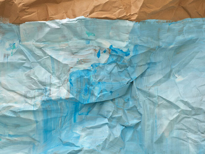 Karla Black, Prevent, detail, 2014, brown paper, paint, brown tape, nail varnish, 188 x 460 cm, 74 1/8 x 181 1/8 ins, Copyright the artist; Courtesy Stuart Shave/Modern Art, London, and Gisela Capitain, Cologne; Photography RG Image