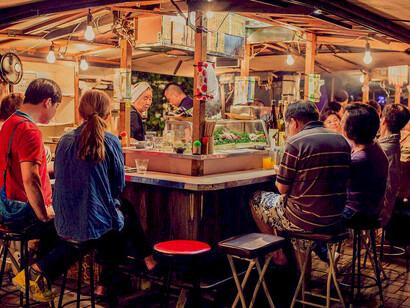 These food stalls serve as a place for visitors to mix with locals