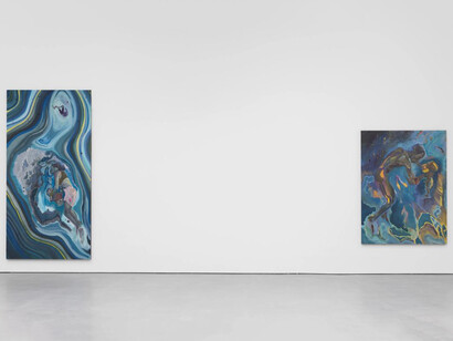 Michael Armitage, Crucible, exhibition view. Courtesy of David Zwirner Gallery