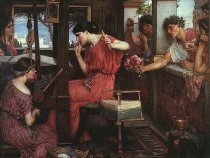 John William Waterhouse, Penelope e i pretendenti (1912)