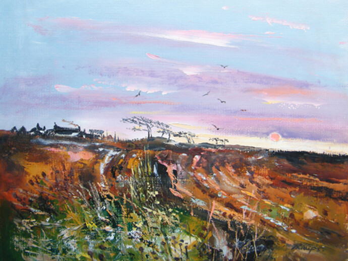 Douglas Phillips, Dusk Behind Crail Landscape