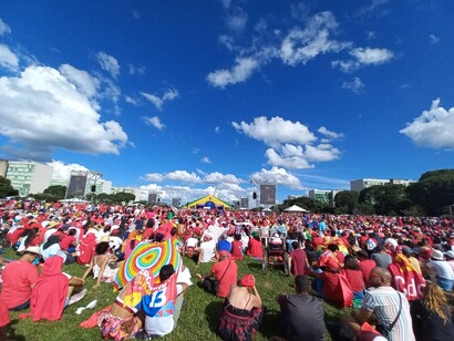 La agresividad imperialista de Donald Trump ha hecho renacer en Lula da Silva su inclinación profética, su vehemente defensa de la soberanía, la democracia, la autodeterminación, el derecho a elegir el modelo de desarrollo y los socios económicos en pie de igualdad.  Foto de la ceremonia de toma de posesión de Luiz Inácio Lula da Silva, en Brasilia, el 1 de enero de 2023, Brasil