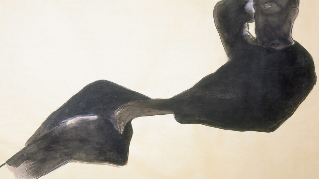 Alberto Olivetti, Ritratto di Pietro Ingrao, 1984, dettaglio,
acrilico su carta montata su tela,
150 x 300 cm,
Roma, Collezione privata
