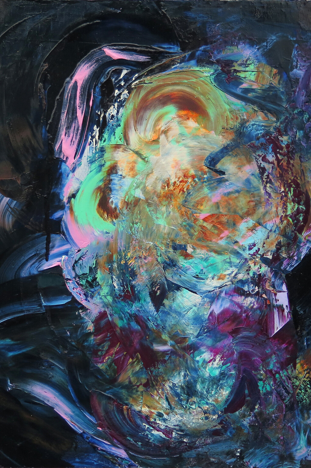 Jane LaFarge Hamill, Saga of Gisili the Outlaw,  2015, Oil on wood, 16 x 12 inches