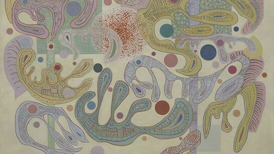 Capricious Forms (Formes capricieuses), July 1937, Oil on canvas, 88.9 x 116.3 cm, Solomon R. Guggenheim Museum, New York, Solomon R. Guggenheim Founding Collection © 2013 Artists Rights Society (ARS), New York/ADAGP, Paris