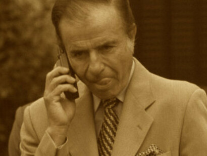 Carlos Menem: parece que su campaña presidencial fue financiada en parte con dinero vinculado a lo obtenido en el rescate 
