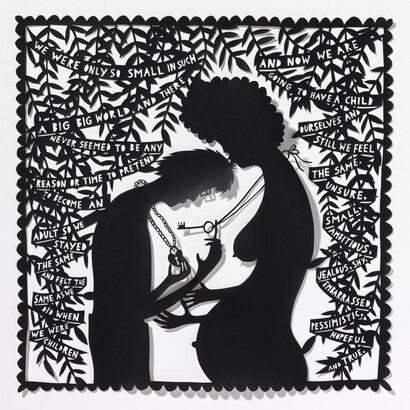 Rob Ryan, Still We Feel the Same, Papercut, 2015, Courtesy the artist and Yorkshire Sculpture Park