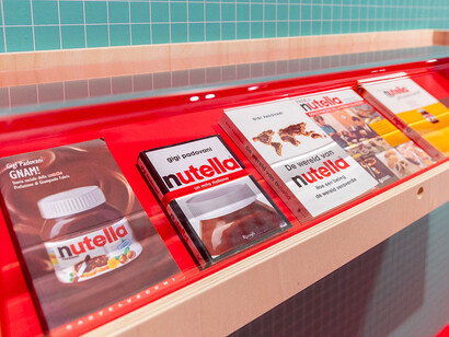 Joyn! Un viaggio nel mondo Nutella® per i suoi 60 anni, vista della mostra. Per gentile concessione di Maxxi