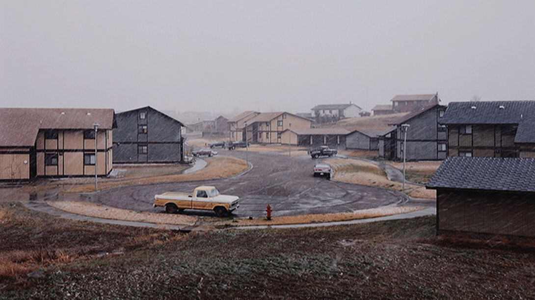 View from Power Road: Ash Street and company houses. 1984. Credit: © David T. Hanson, from Colstrip, Montana (Taverner Press, 2010)
