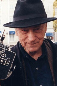 Jonas Mekas is a filmmaker who never leaves home without his trusted sidekick a camera