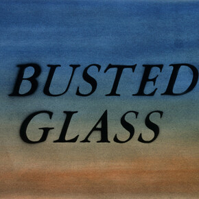 Ed Ruscha, Busted Glass, 2014, Dry pigment and acrylic on paper, 15 x 22 3/8 inches, 38.1 x 56.8 cm ©Ed Ruscha Photo by Paul Ruscha. Courtesy of the artist and Gagosian Gallery