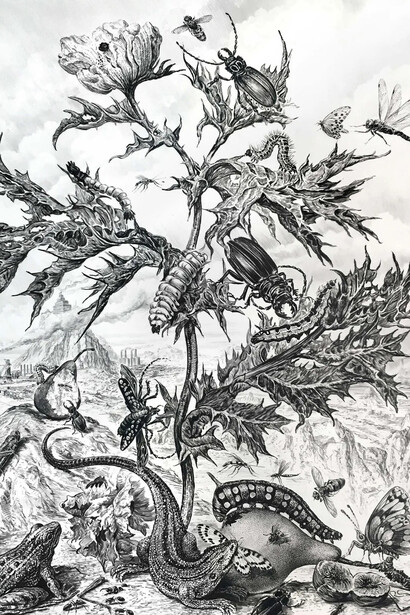 Rick Shaefer, Parson's tale (Feast) (detail), 2018. Courtesy of Kenise Barnes Fine Art