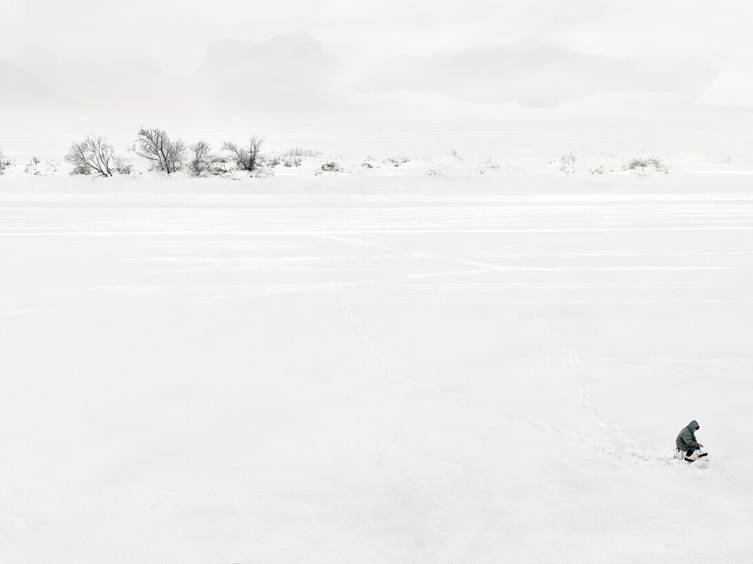 Ralf Kaspers, Ice Fishing, Diasec, Lightjet print, 2011, 178 x 305 cm, Courtesy of artist and Galerie Voss