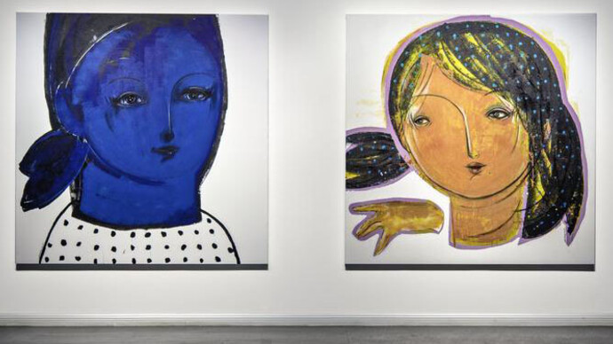 Mohannad Orabi, Exhibition view. Courtesy of Ayyam Gallery