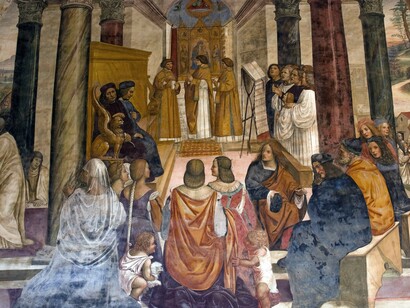 San Benedetto scomunica due religiose e le assolve poi che furono morte