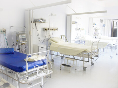 Hospital interior in peacetime