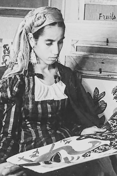 Portrait de Baya, 1947. Anom Franom