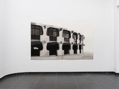 Julia Cottin, Faire le mur (another brick in the wall), exhibition view. Courtesy of Valerie_Troost Gallery 