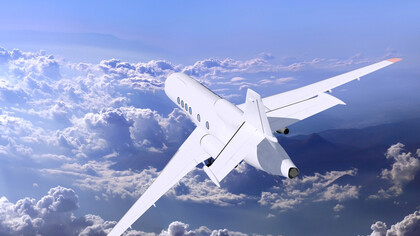Aereo in volo