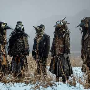 Moonis Ahmad, Birds that walk on earth have eyes on the sky II, 2024. Courtesy of Soas Gallery