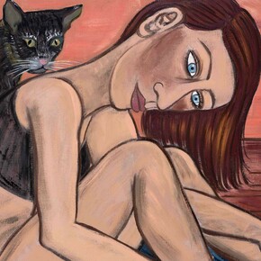 Eileen Cooper, 'Ruby Red', 2019, oil on canvas, 36 × 48 in (92 × 122 cm)