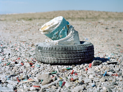 Alexa Hoyer, 2015 - Tire and Cone - Archival Pigmented Print, 24 x 30 inches
