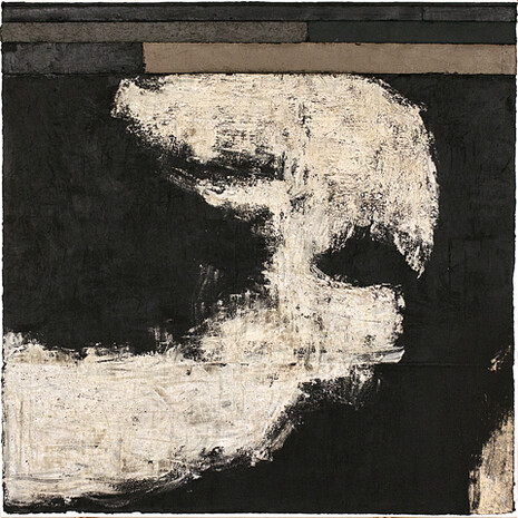 Luca Serra, Cuento Chino, 2015, calco in gomme e caucciu acrilici su tela, 100 x 100 cm