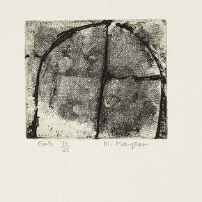 Martin Puryear, Gate, 1966, Soft ground etching, with burnishing, Courtesy of the artist. © Martin Puryear. Photography © The Art, Institute of Chicago.