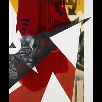 Michael Stubbs, 'Velocity Immersion Reflector', 2017, household paint, spray paint, tinted floor varnish on MDF, 153x122cms