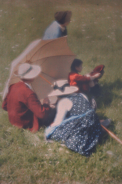 True colors. Farbe in der fotografie von 1849 bis 1955, kunstwerk in der ausstellung. Mit freundlicher genehmigung des Albertina Museums