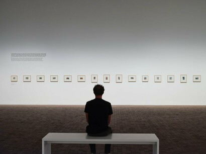 Gerhard Richter, Overpainted photographs, exhibition view. Courtesy of LUMA Arles