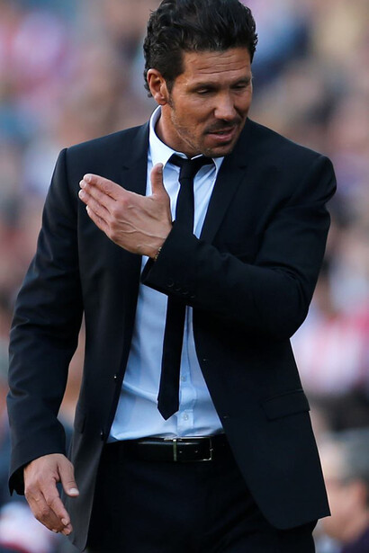 El entrenador del Atlético Madrid Diego Simeone