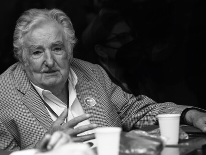 José Mujica, enero 2023, en el pleno de la Cámara de Diputados durante una sesión solemne del Congreso Nacional destinada a tomar posesión del presidente y vicepresidente de la República, Montevideo, Uruguay