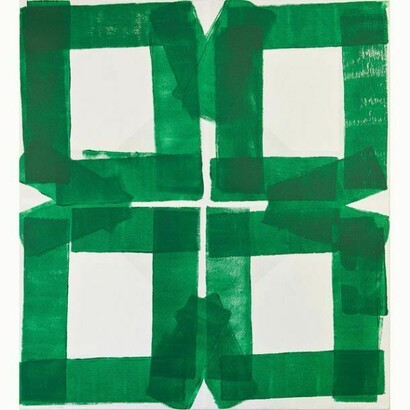 Kes Richardson, Garden XVI, 2013, Acrylic on canvas, 100 x 90 cm