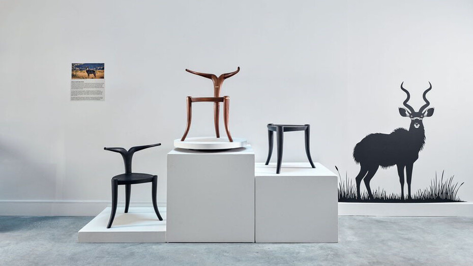 Jomo Tariku, Juxtaposed. A portal to African Design, exhibition view. Courtesy of Wexler gallery 