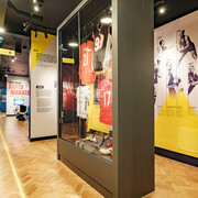 The story of Estonian sport, exhibition view. Courtesy of Estonian Sports and Olympic Museum