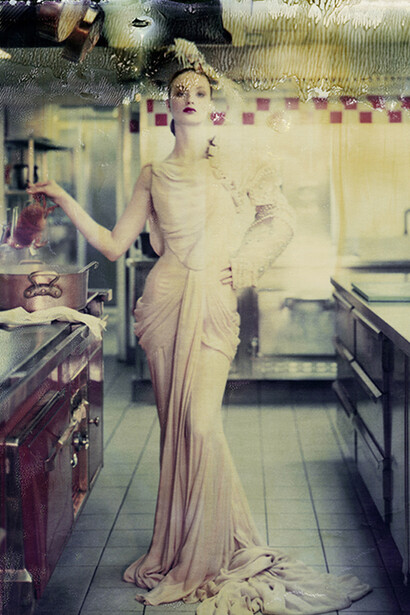 Cathleen Naundorf (German, b. 1968): MY Little Darling, Dior – Haute Couture winter
2006 – N°30, 2009
Chromogenic print from original polaroid, 43 x
32 inches (110 x 80 cm).
© Cathleen Naundorf / Courtesy Edwynn Houk
Gallery, New York & Zürich