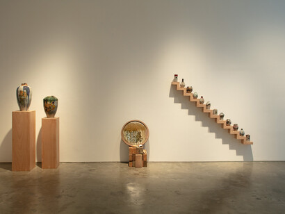 Jon Pettyjohn and Hanna Pettyjohn, Reflections, in situ, exhibition view. Courtesy of Silverlens