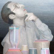 Pablo Candiloro, Room Service #22, 2013, detail, oil on canvas, 70 x 60 cm, courtesy Romberg