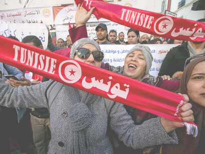 Protestas feministas en Túnez