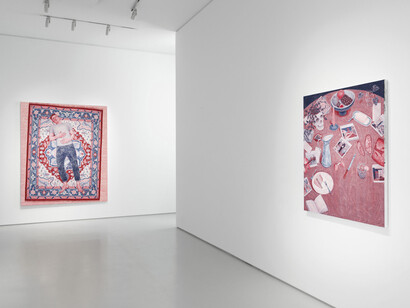 Adam Lupton, Too sure of the sun, exhibition view. Courtesy of Galerie Judin