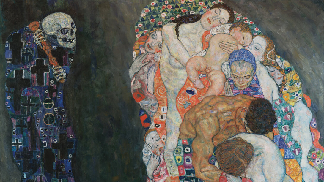 Detalle de Muerte y Vida de Gustav Klimt