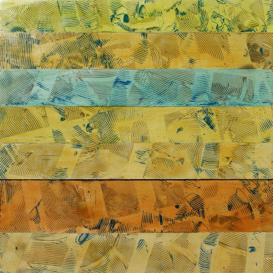 Andrew Glass, Shicheng, Oil on Birch Panel, 30" x 30" x 2"