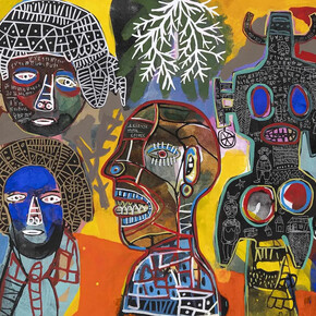 Hako Hankson, Présences immémoriales (detail). Courtesy of L’Atelier 21