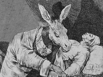 Francisco de Goya, Capricho Nº 40: ¿De qué mal morirá?, serie Los Caprichos, 1799