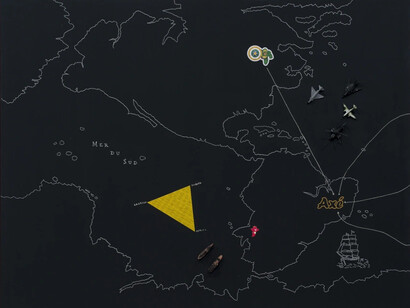 Jaime Lauriano, Meu sangue latino, minh'alma cativa # 4, 2024. Courtesy of Nara Roesler