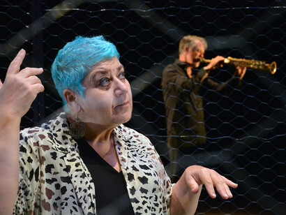 Serra Yilmaz in 'Grisèlidis. Memorie di una prostituta'. Ph. Pino Le Pera