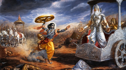 The Kurukshetra War, also known as the Mahabharata War, was a legendary conflict between the Kauravas and the Pandavas, two rival branches of the Kuru dynasty, fought for the throne of Hastinapura